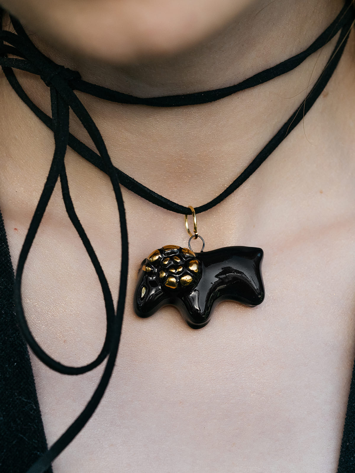 Handmade ceramic pendant