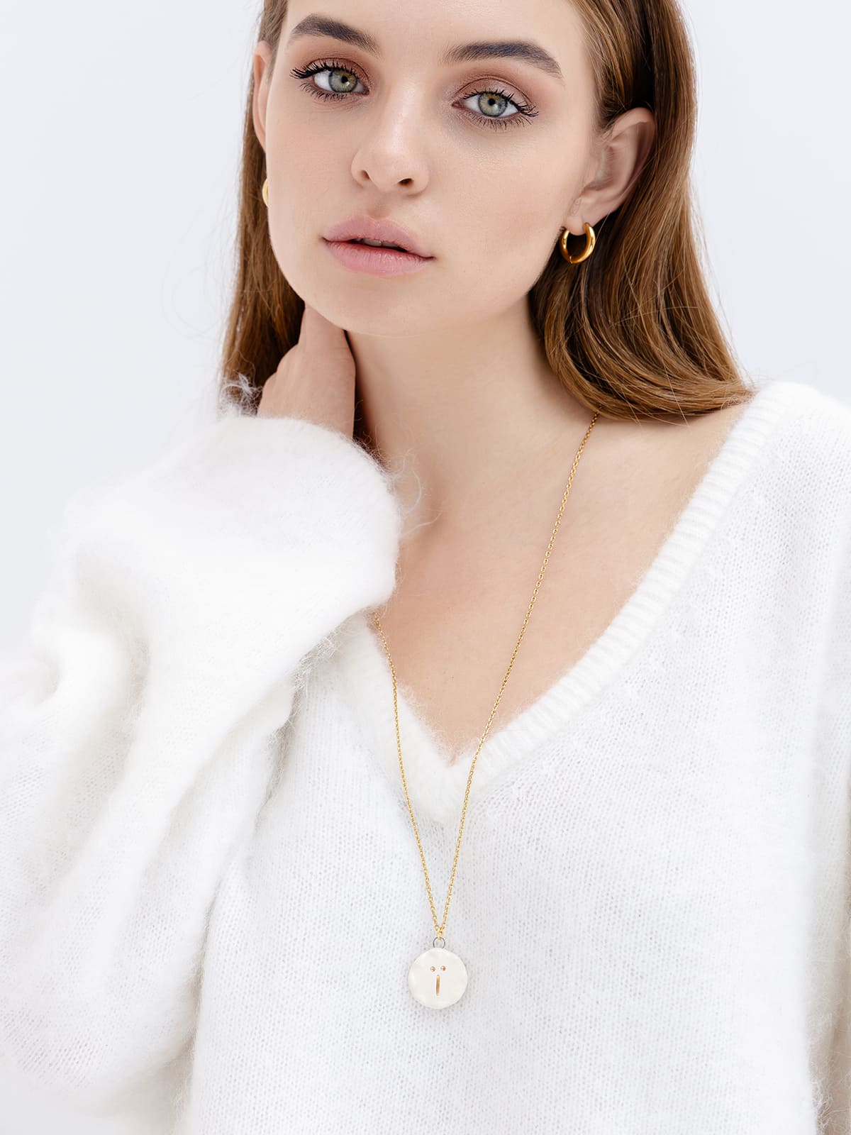 Керамічна Ї біла золото