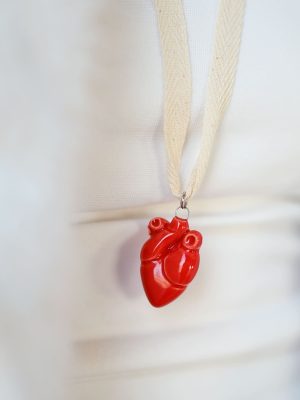Підвіска серденько червоне